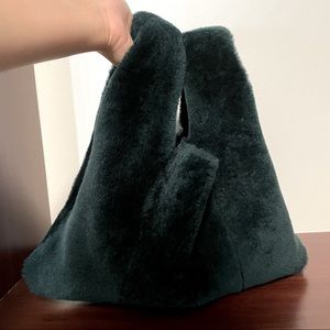 KARA Shearling Shopper tote, brand new!